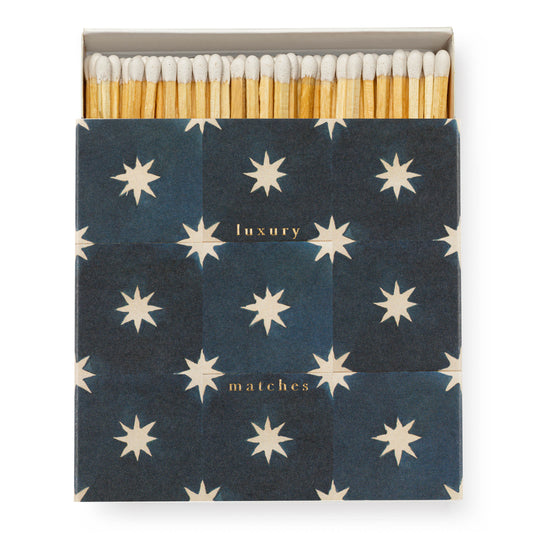 Boxed Matches - Navy Star Tile