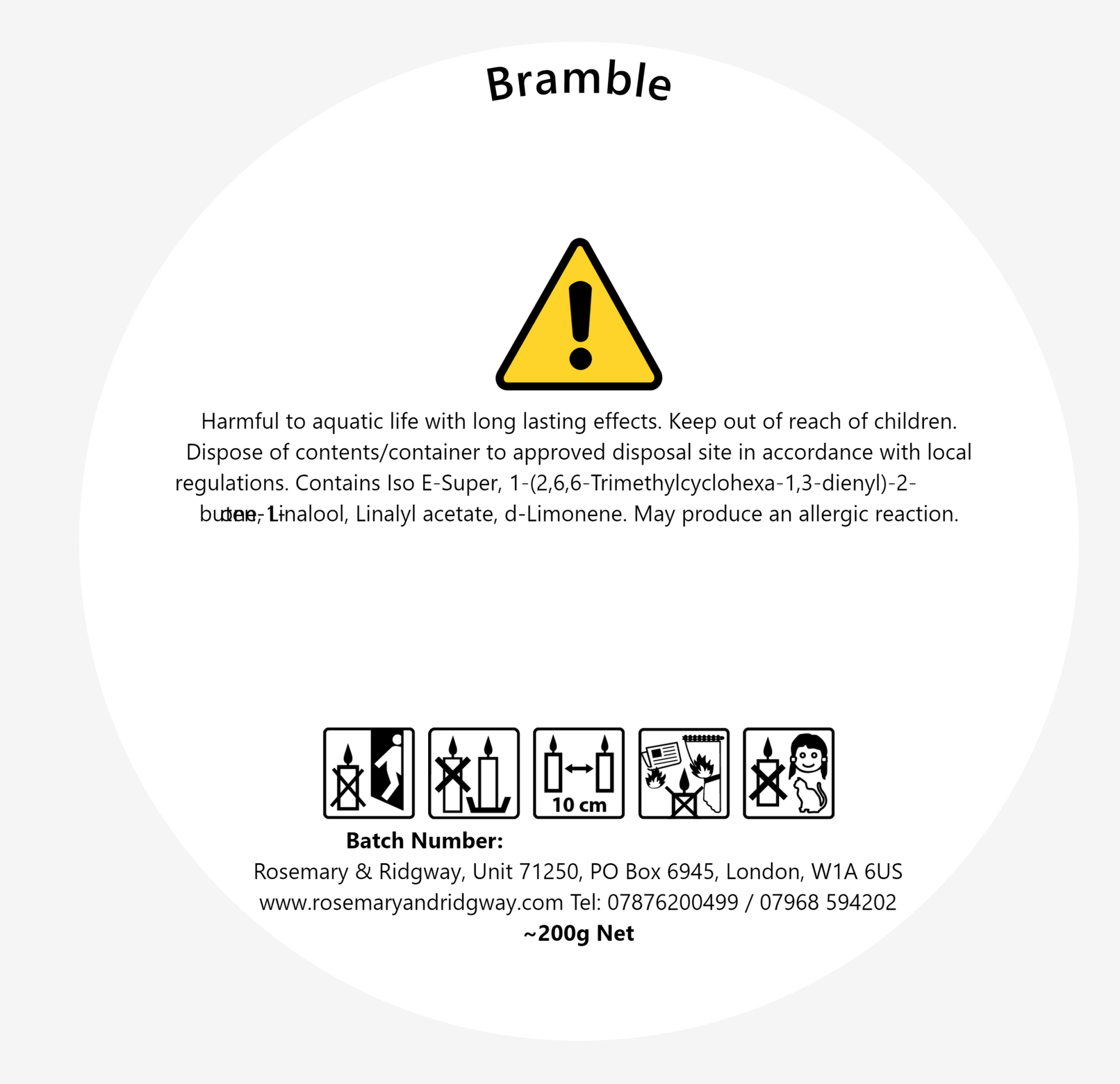 Bramble - Rosemary & Ridgway