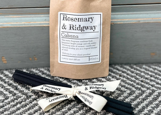 Diffuser Refill Pouch & Replacement Reeds - Rosemary & Ridgway