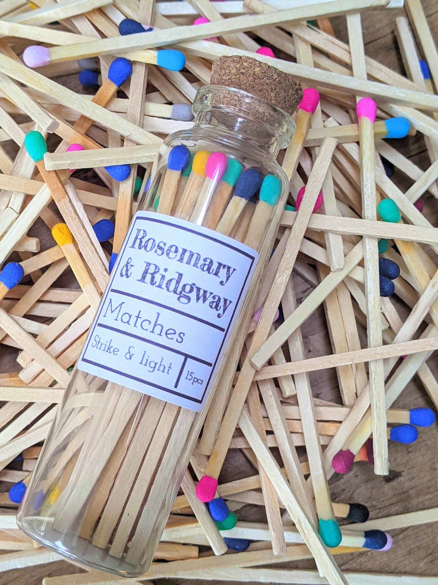 Mini bottle R&R Matches - Rosemary & Ridgway