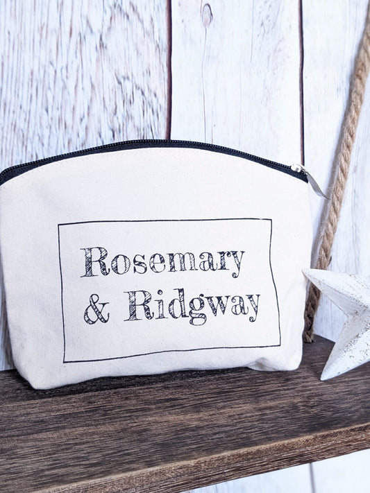 Rosemary & Ridgway canvas pouch - Rosemary & Ridgway