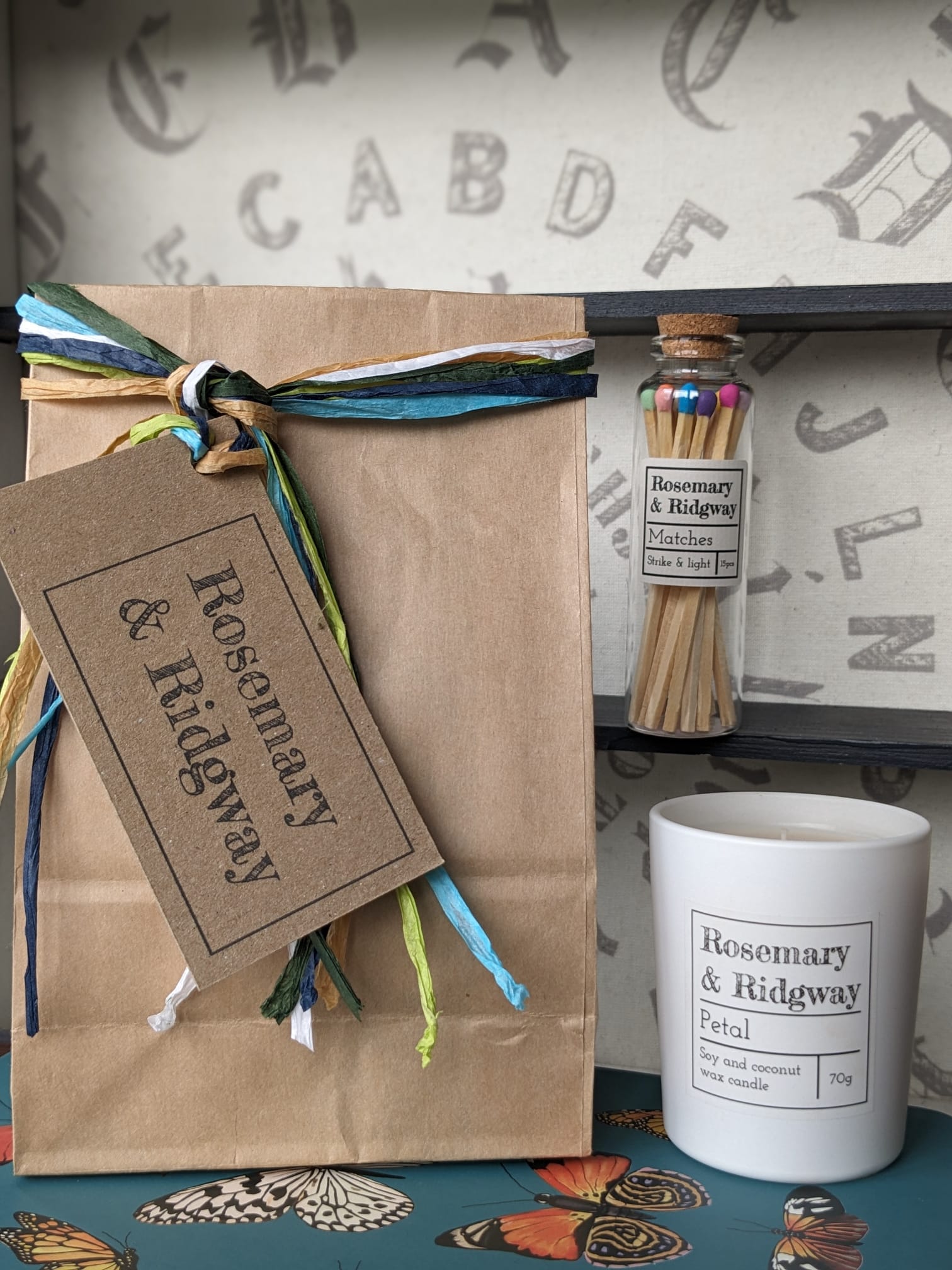 Small candle gift bag - Rosemary & Ridgway