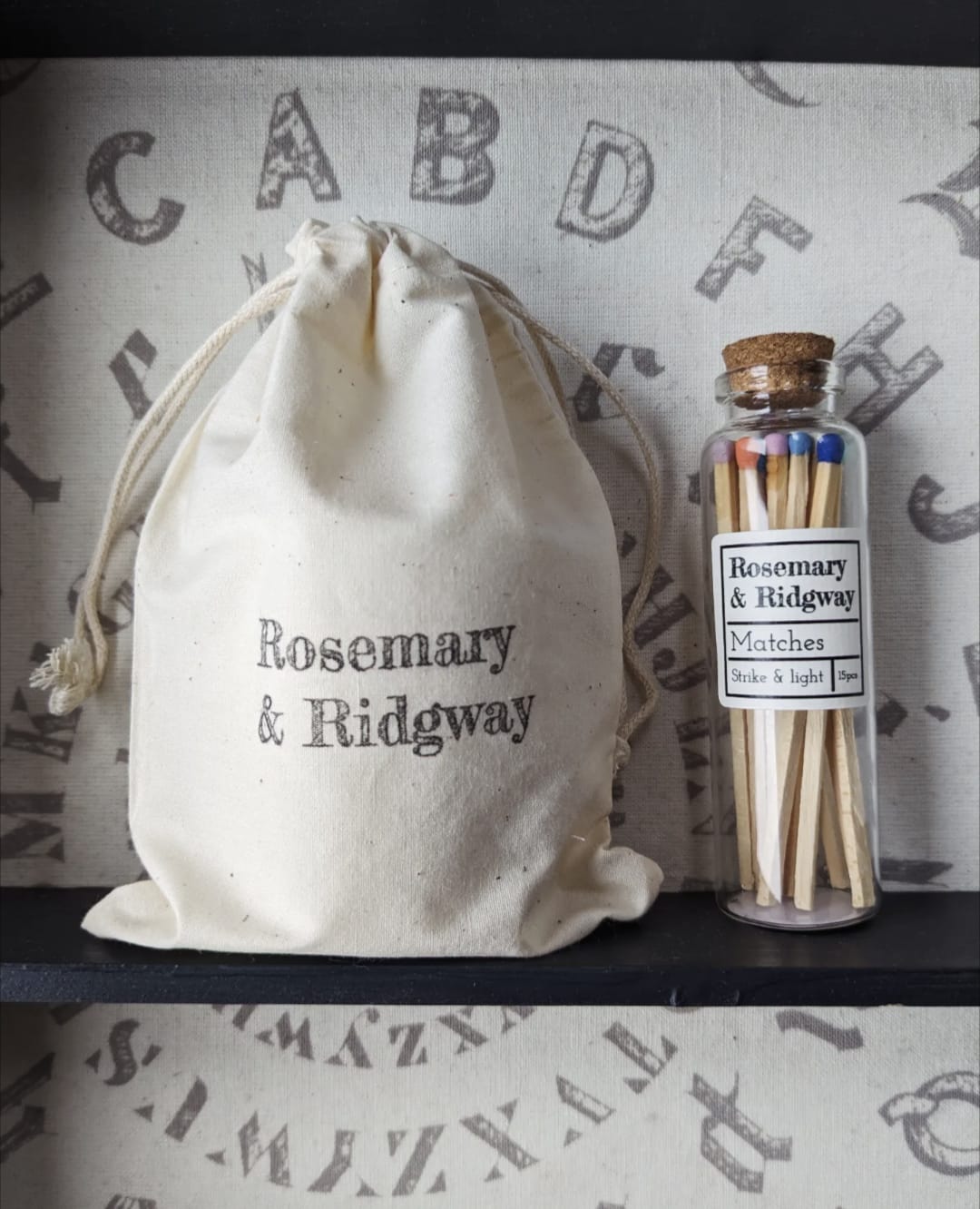 Small candle gift bag - Rosemary & Ridgway